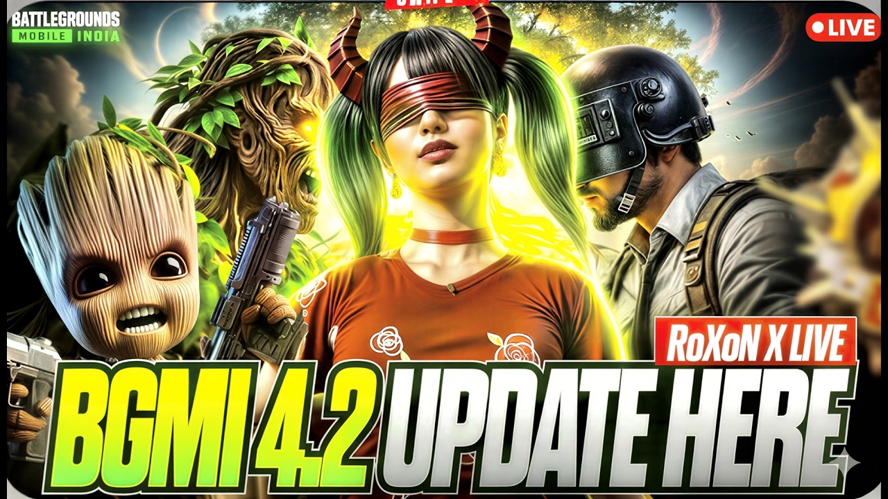 RoXoN X LIVE | BGMI & PUBG Mobile 4.2 Update Live 🔥 New Features | Live Gameplay