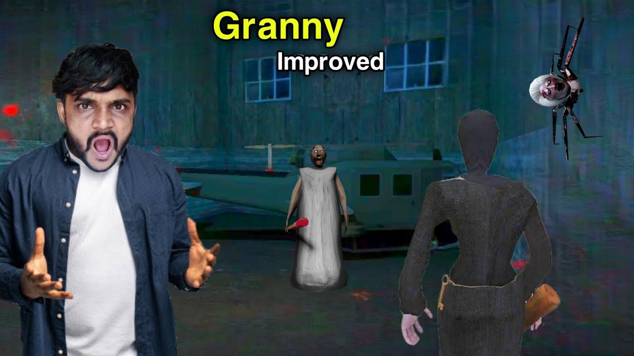 Playing As Evil Nun In Granny Improved | New Helicopter Escape 