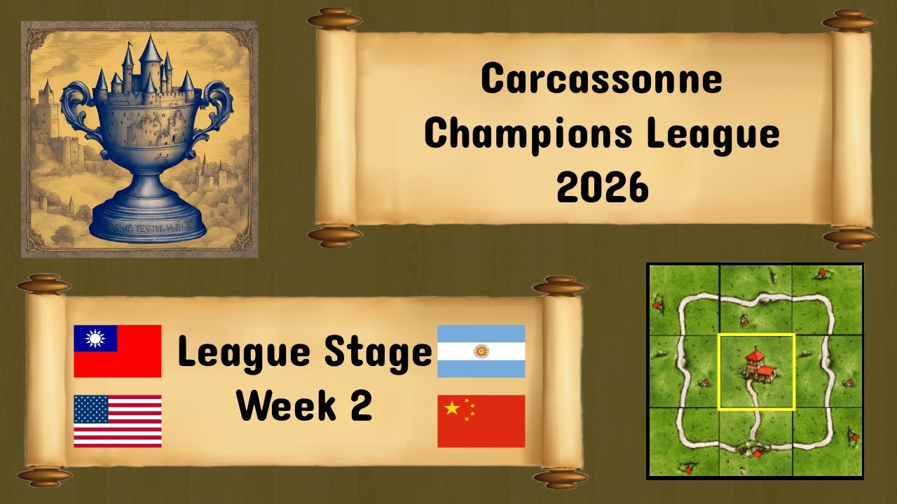 Carcassonne Champions League 2026 || HotlyHotly  -  Santiblader || crocodilefundy  -  Phosphate_