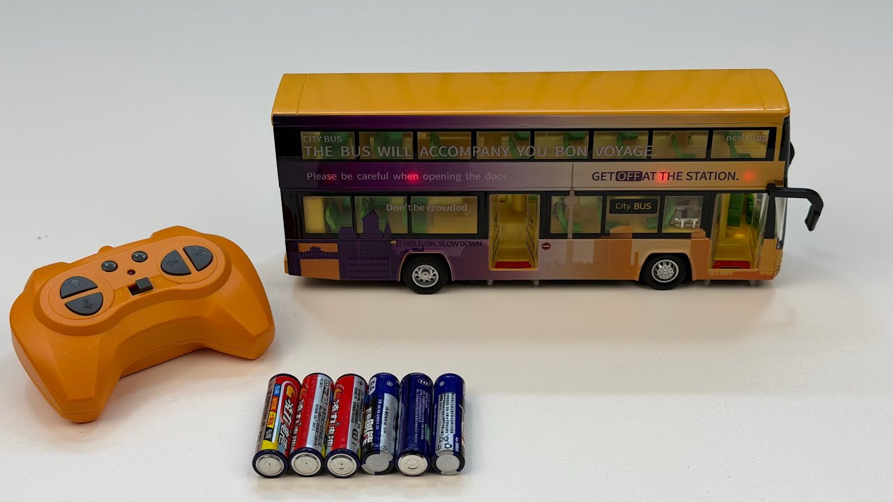 Unboxing City RC Bus, EV Shark Model Car, RC Police Car, EV Construction Site Engineering Vehicle