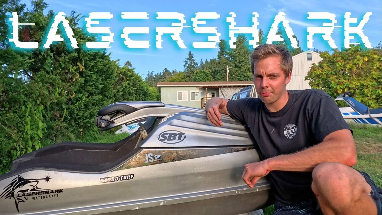 Worlds first LASERSHARK! standup jetski (laserjet thunderjet with tigershark engine)