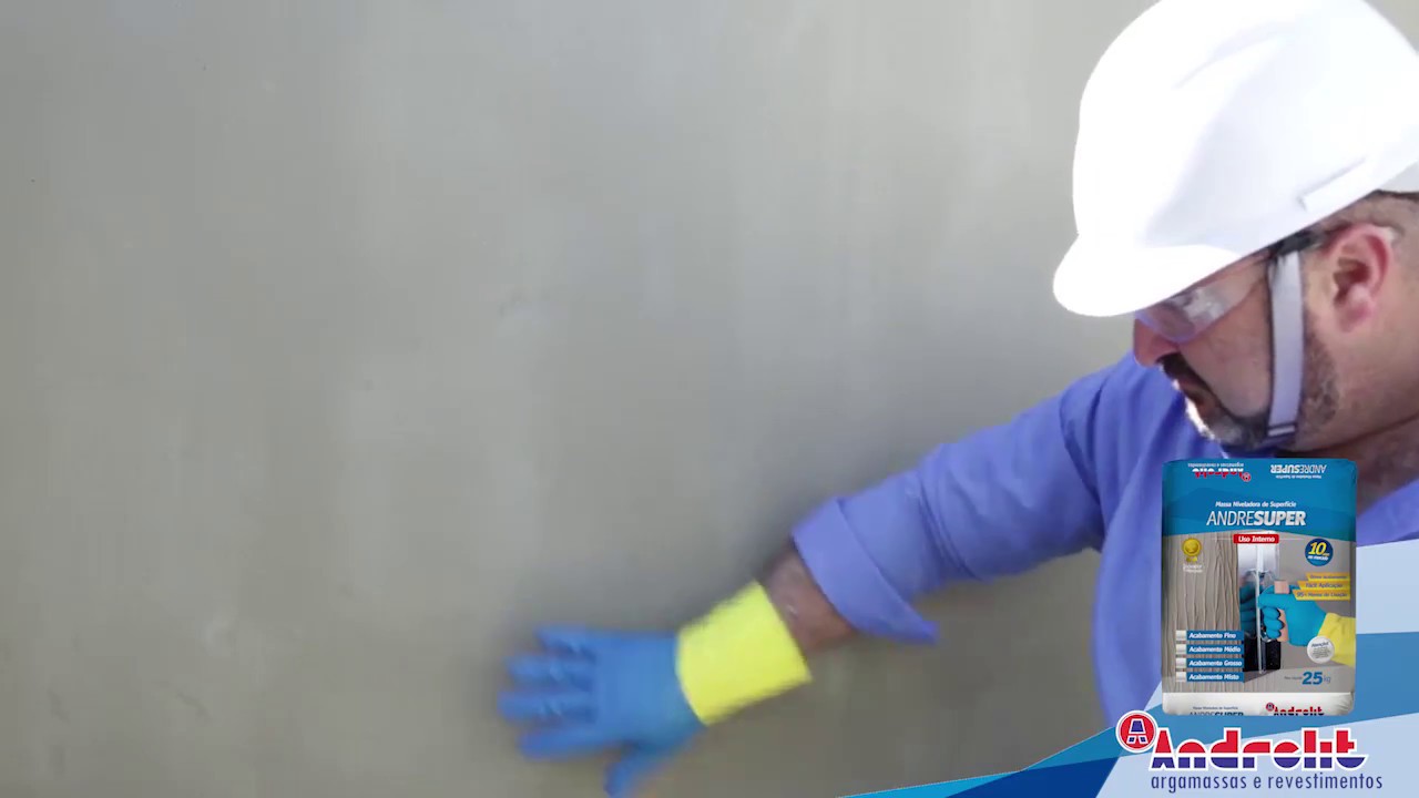 Massa Niveladora em Paredes de Concreto