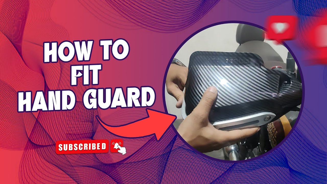 How To Install ( Fit ) Hand Guard || Universal Motorcycle  || Full Installation