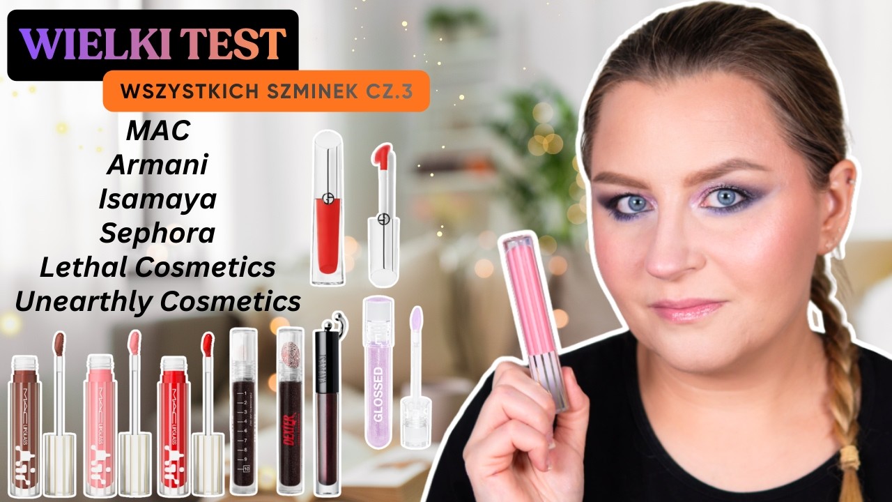 WIELKI TEST Wszystkich szminek 💄cz.3 MAC, Armani, Unearthly, Isamaya, Lethal Cosmetics, Sephora