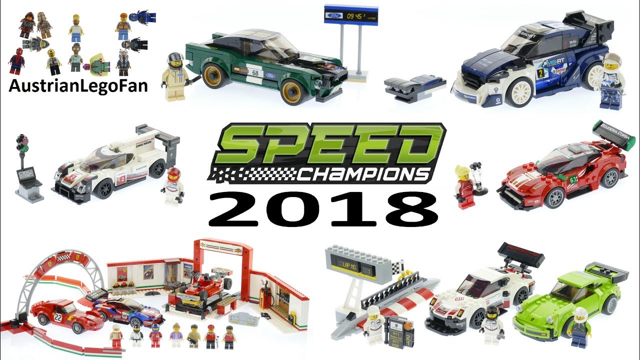 All Lego Speed Champions Sets 2018 - Lego Speed Build Review