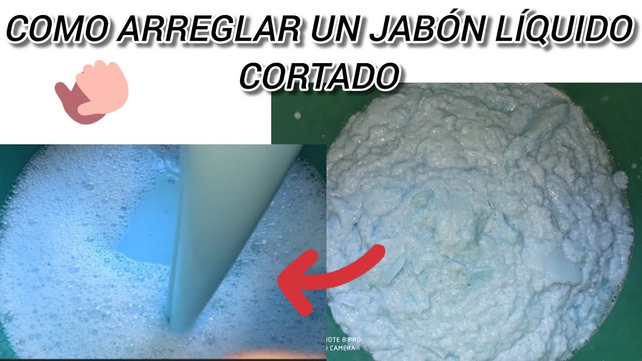 como arreglar un jabón líquido CORTADO