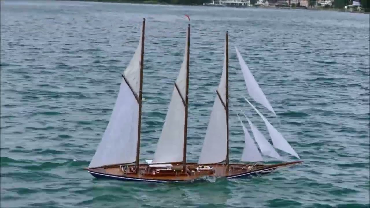 RC-3-Mast-Gaffelschoner Poseidon in Küssnacht & Oberägeri