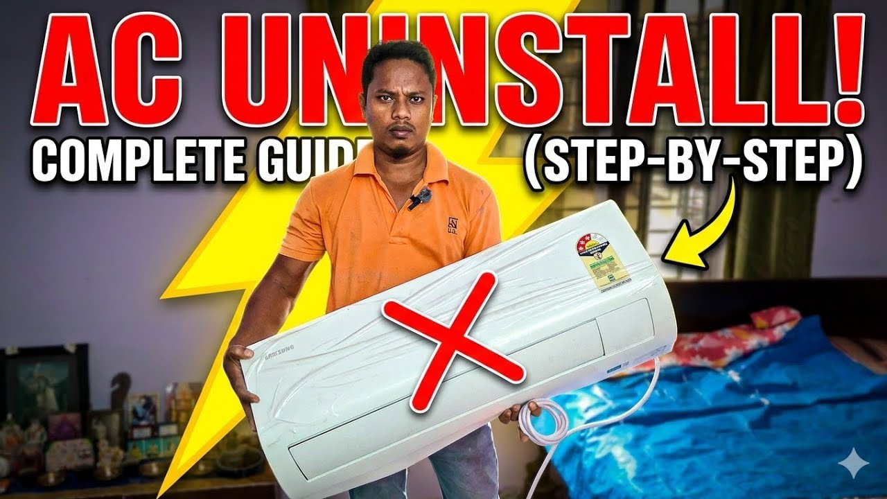 How to Properly Uninstall AC: Safe & Professional Guide || samsung AC uninstall || 