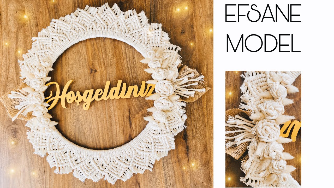 HERKESİN BAYILDIĞI MAKROME KAPI SÜSÜ 🌟// MACRAME DOOR ORNAMENT THAT EVERYONE LOVES