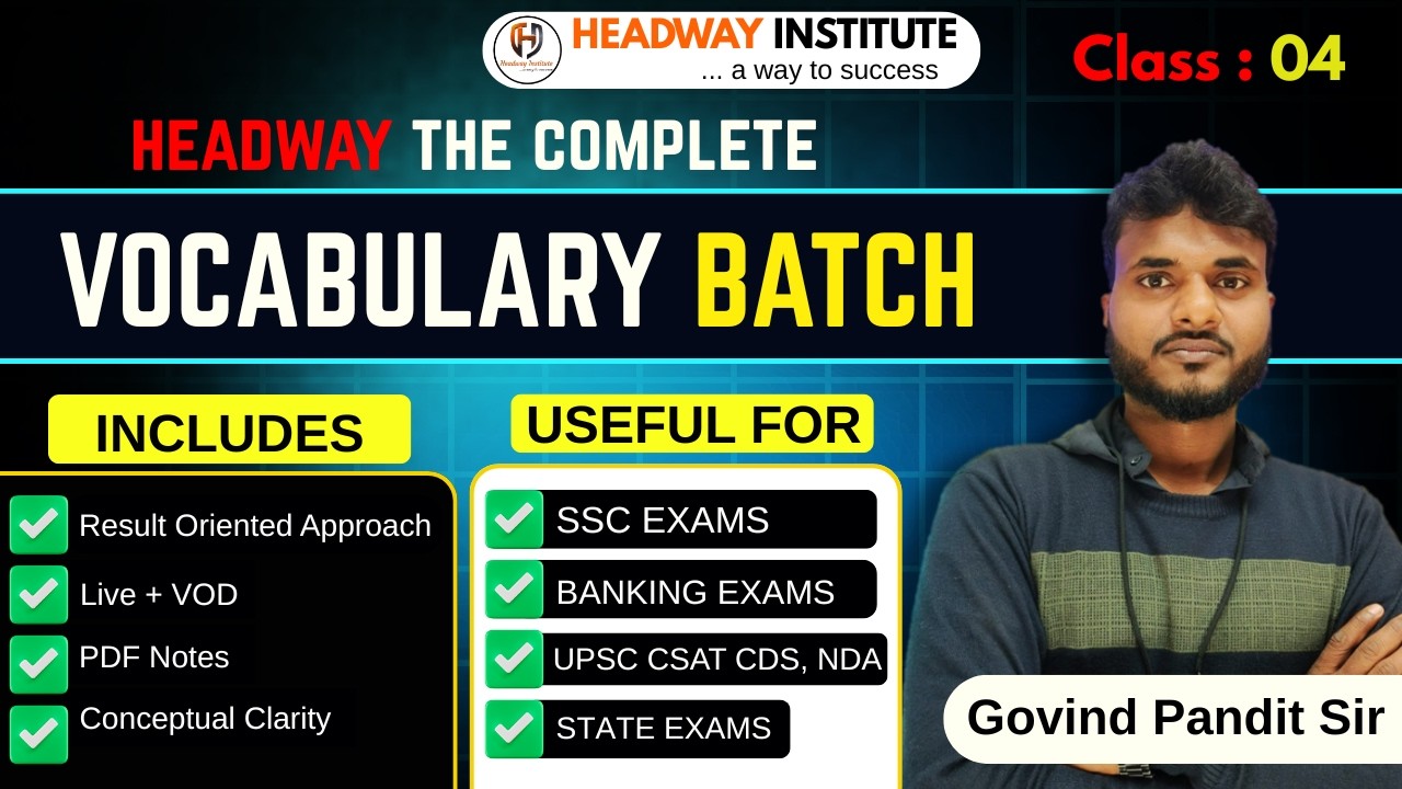 Vocabulary से Selection 🔥 | Day 04  LIVE | SSC–Bank–NDA English