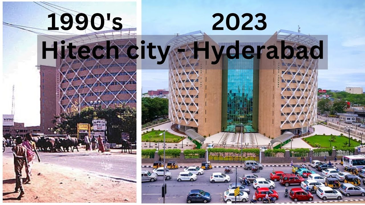 Hitech city 1990's - present changes #hyderabad #hitech city #1990