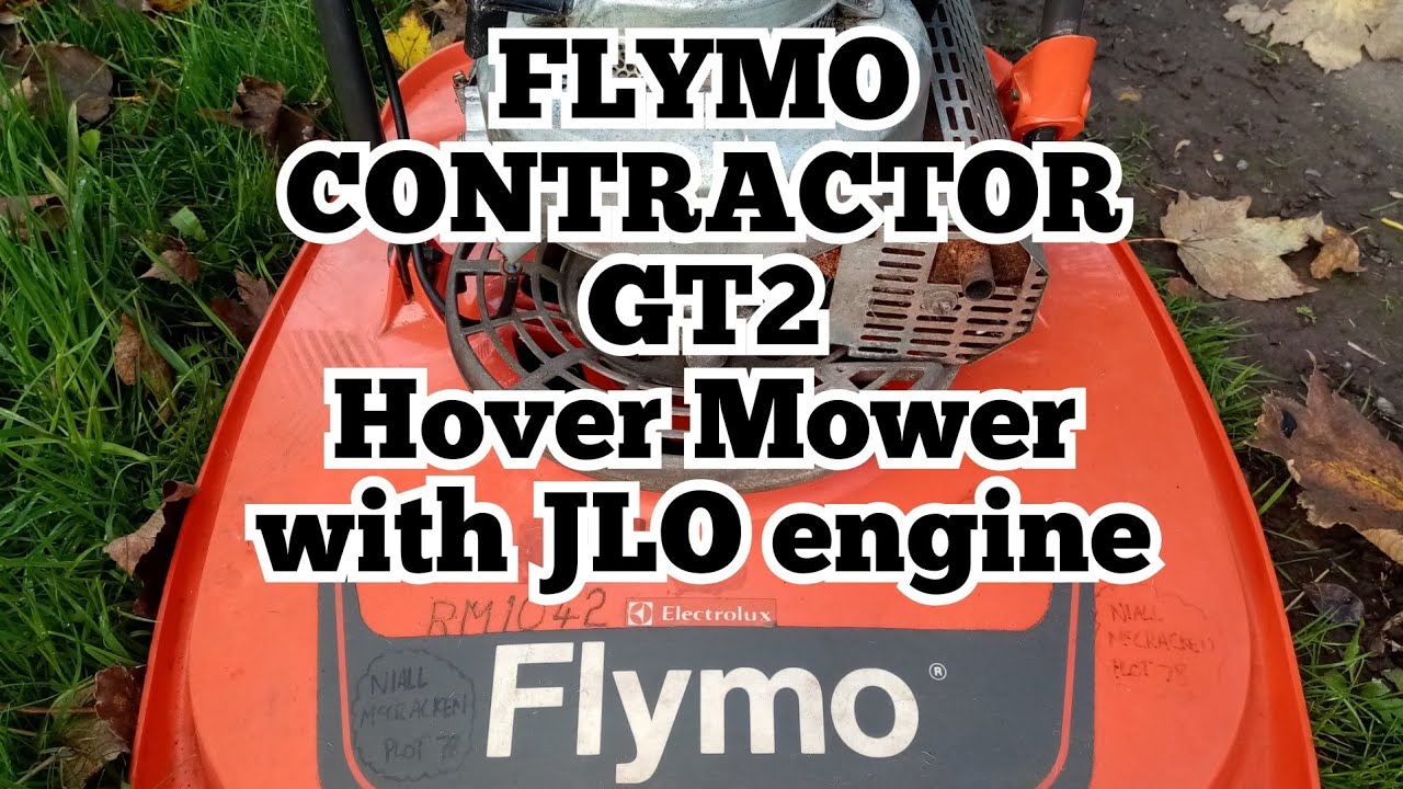 FLYMO Contractor GT2 Petrol Hover Mower with JLO engine.