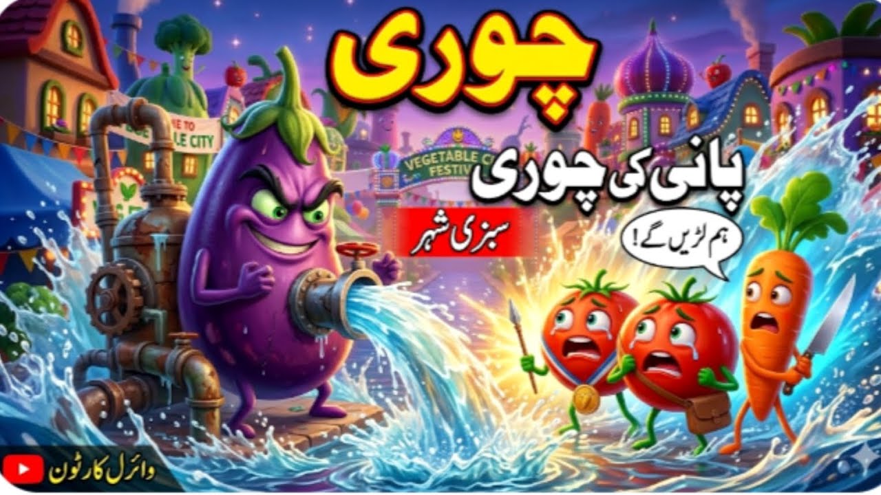 Vegetable City Mein Pani Gayab! 😱 | Tamatar Aur Gajar Ki Epic Rescue Story 🍆💧