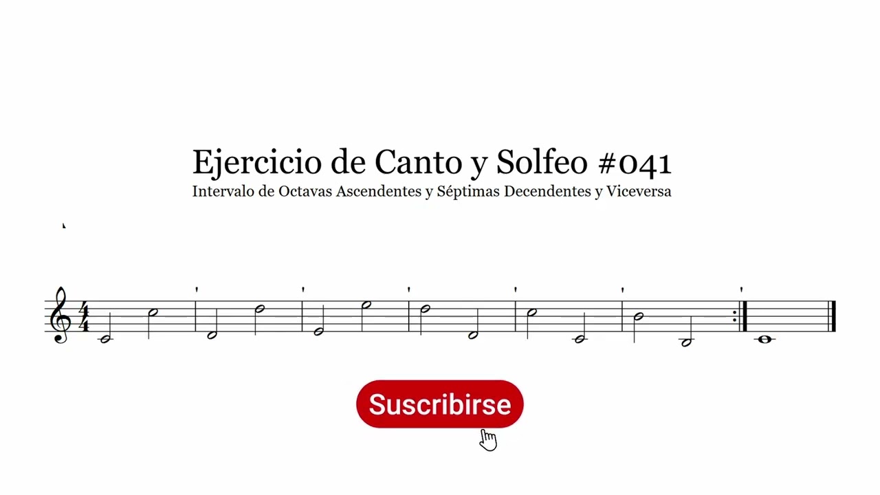 🎤 Ejercicio de Canto y Solfeo #0041 ⚡ (Rápido) – Afinación y Solfeo 🎵