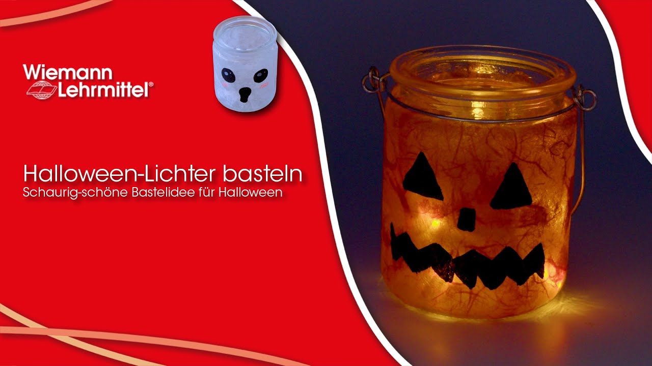 🎃🕯Halloween-Lichter basteln &ndash; Schaurig-sch&ouml;ne Bastelideen f&uuml;r Halloween