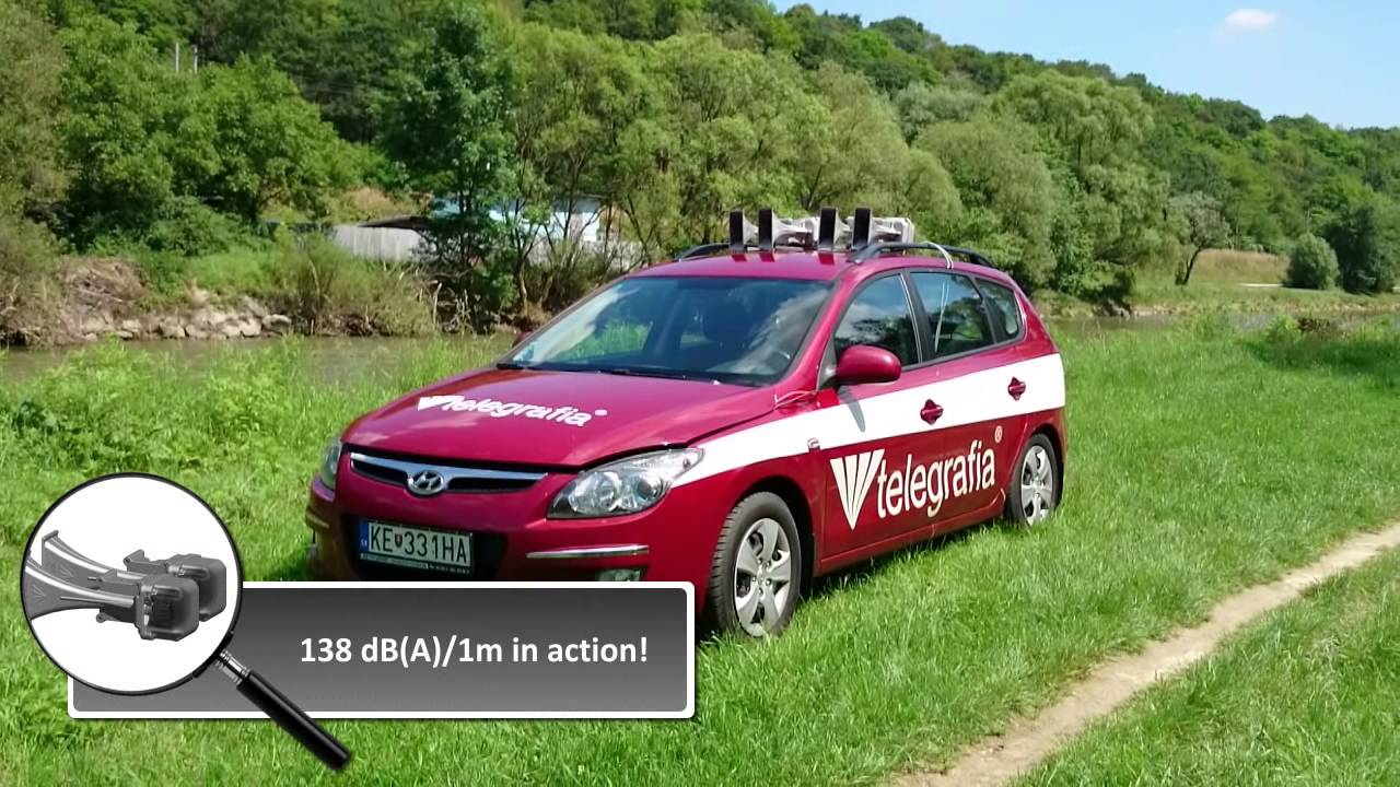 Portable vehicle PA system and siren Pavian CAR
