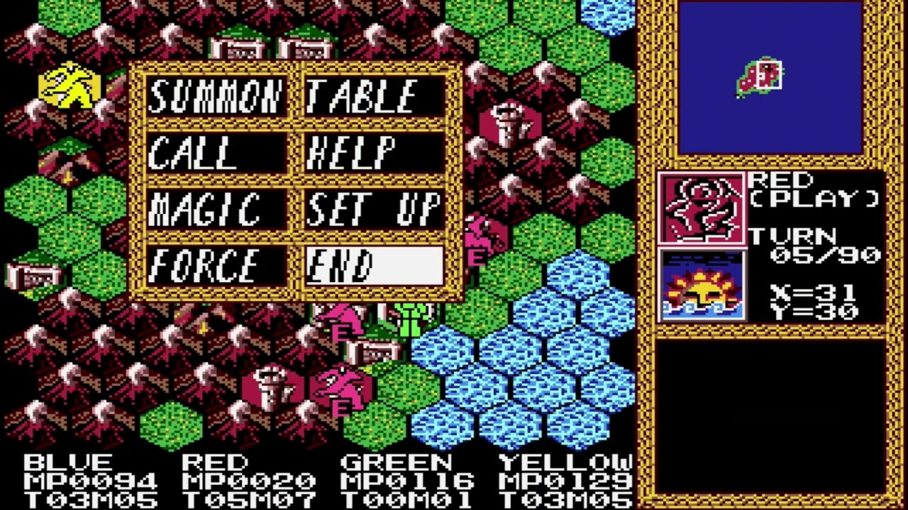 Master of Monsters  Map Fireland Wizard  60 MP Sega genesis