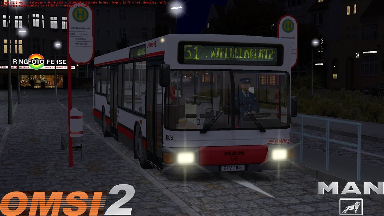 Omsi 2 - Krefrath V3.2 - Line 51 - MAN NL202 ZF