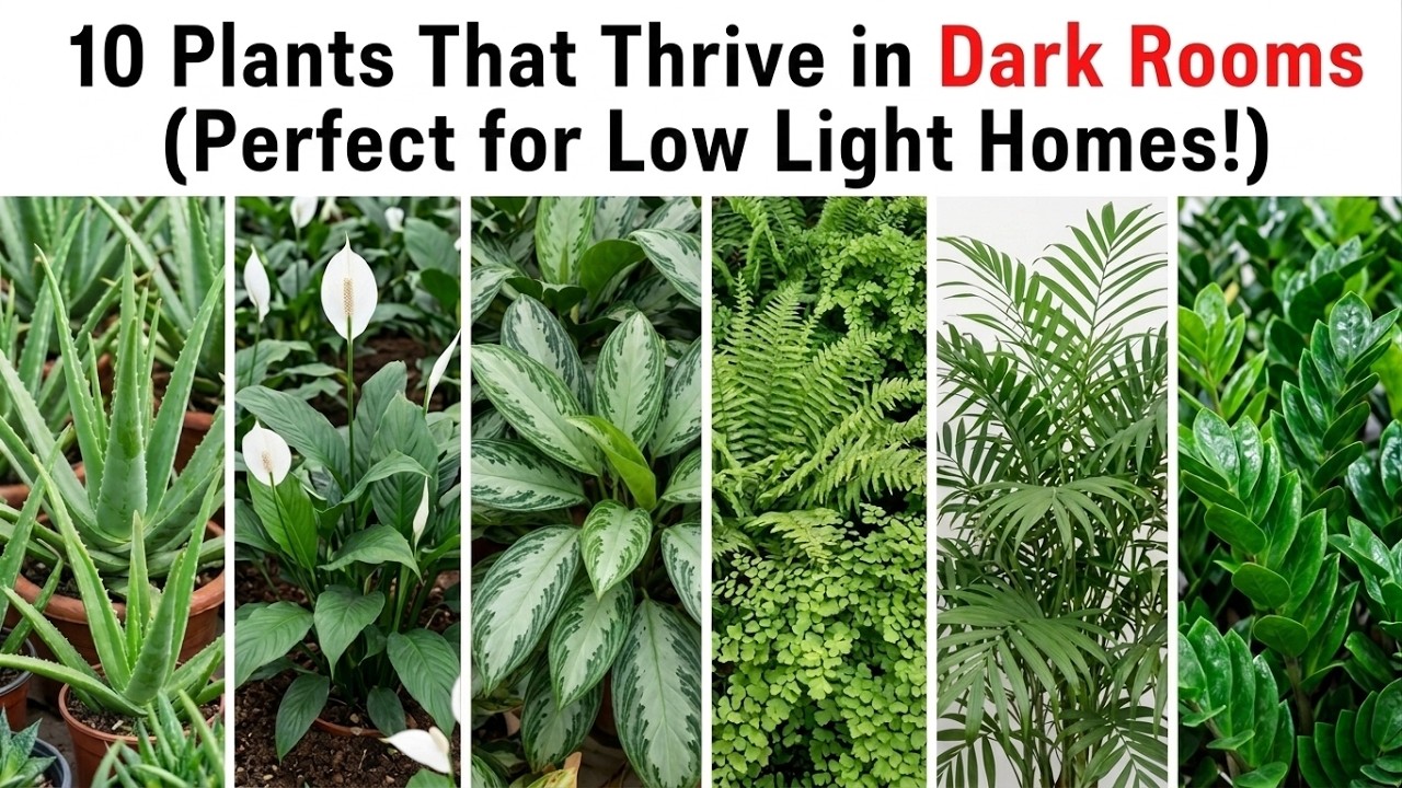 10 Plants That Thrive in Dark Rooms (Perfect for Low Light Homes!)