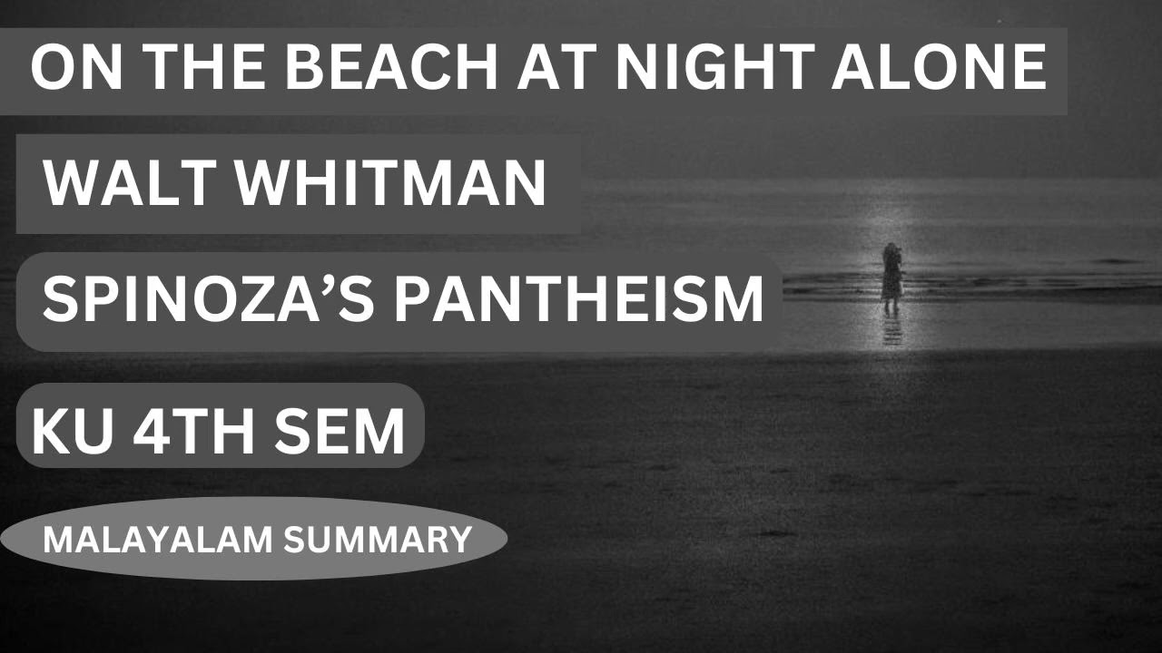 On the Beach at Night Alone - Malayalam summary
