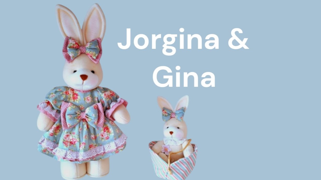 Coelhinhos fofos🐇🌸 Como fazer uma coelha de 50 cm + cesta  , Idéia Genial pra enlouquecer de amor