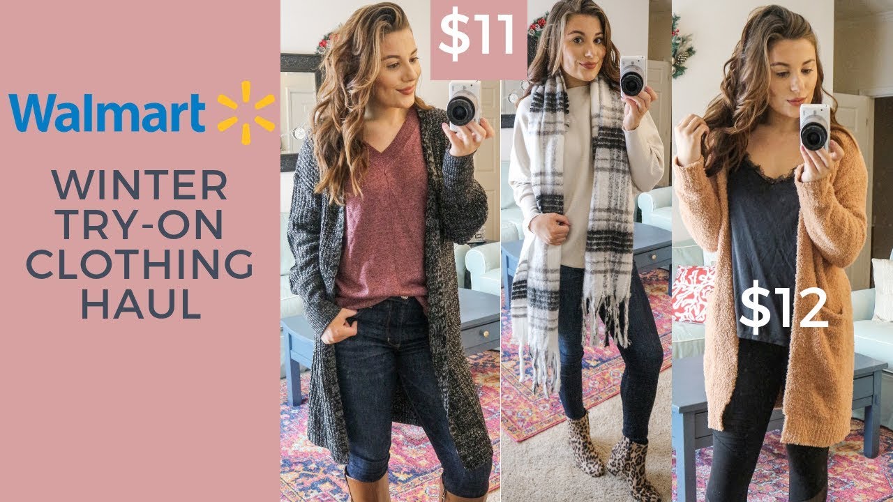 WALMART WINTER TRY ON CLOTHING HAUL | VLOGMAS DAY 14