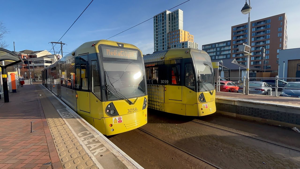 Tram-Spotting At Salford Quays (22.2.25) | Manchester MetroLink