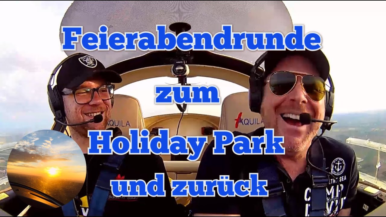 Eine Feierabendrunde zum Holiday Park und zurück