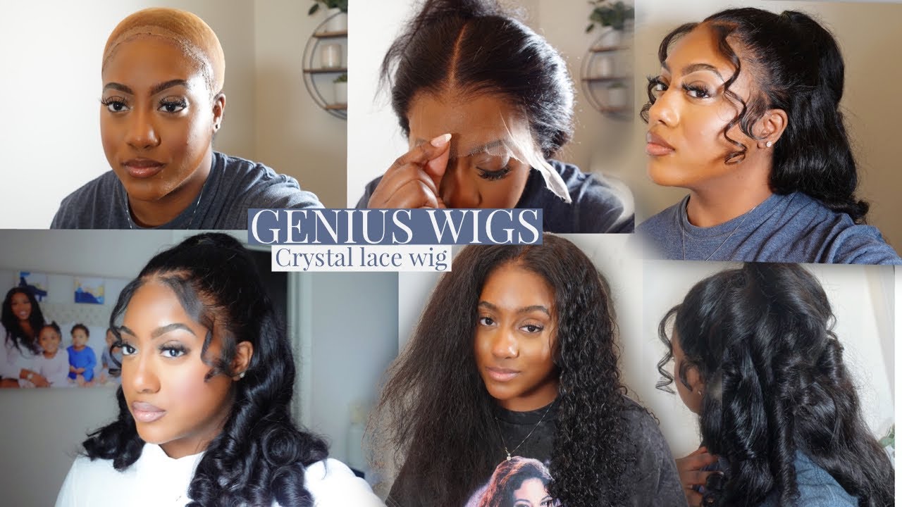 New Crystal lace!!! +natural hairline +2IN1 Wet and Wavy 13*6.5 lace frontal wig |ft. GeniusWigs