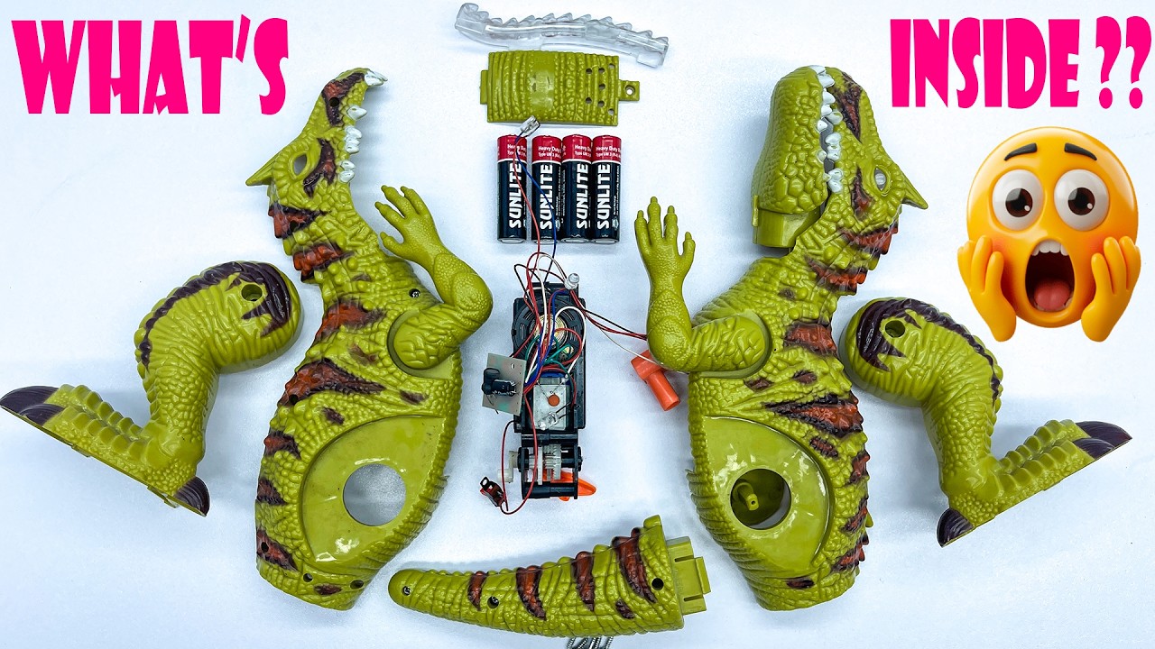 Dinosaur Robot Teardown | Tyrannosaurus Spray Robot Disassembly Toys