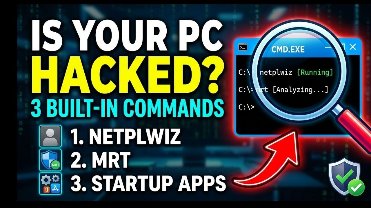 Czy Tw&oacute;j komputer został zhakowany? 3 wbudowane komendy Windows, kt&oacute;re musisz sprawdzić (MRT, Net...