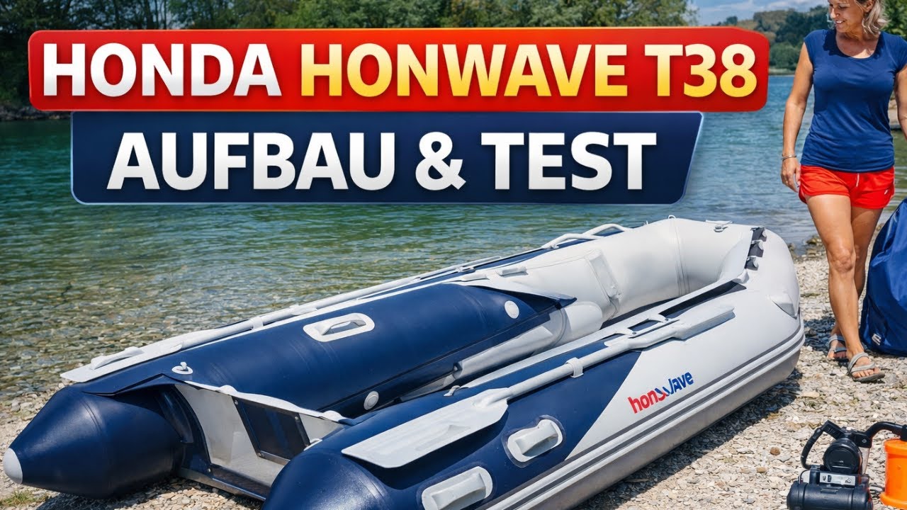Honda Honwave T38 Aufbau & Test 🚤 Hochdruck-Boden Schlauchboot im Detail
