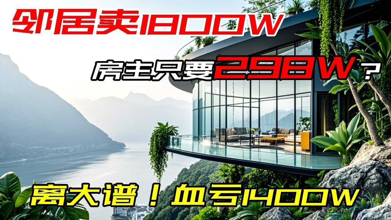 谁在盯重庆土豪区？1700 万同款地段，现在 298 万就能拿下，血亏 1400 万的 “跳楼价”！【叫豆老师怎么样】