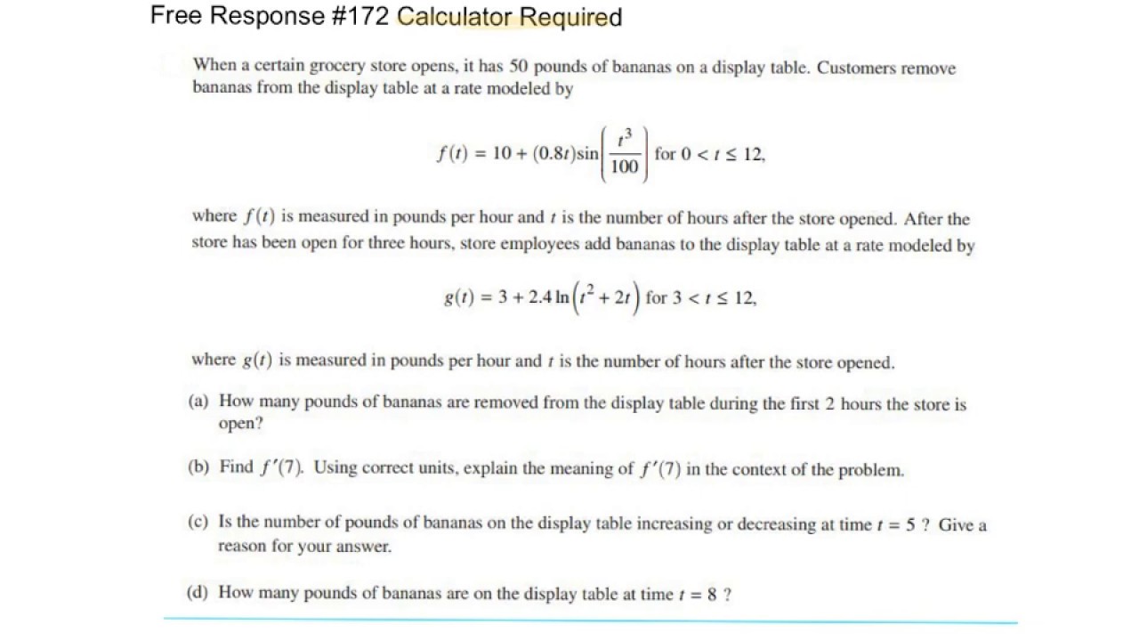 AP FRQ #172
