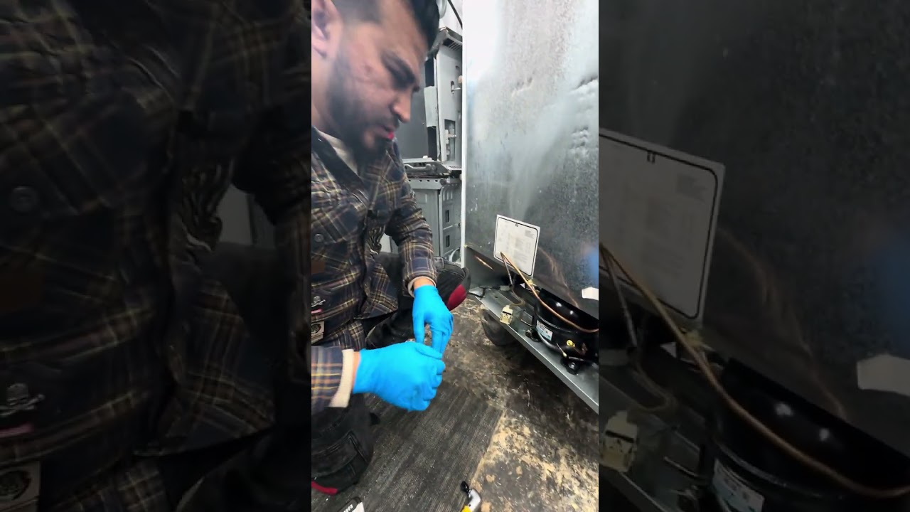 Cómo instalar un compresor de un freezer kenmore!!! Curso de reparación de freezer 🔥🔥🔥