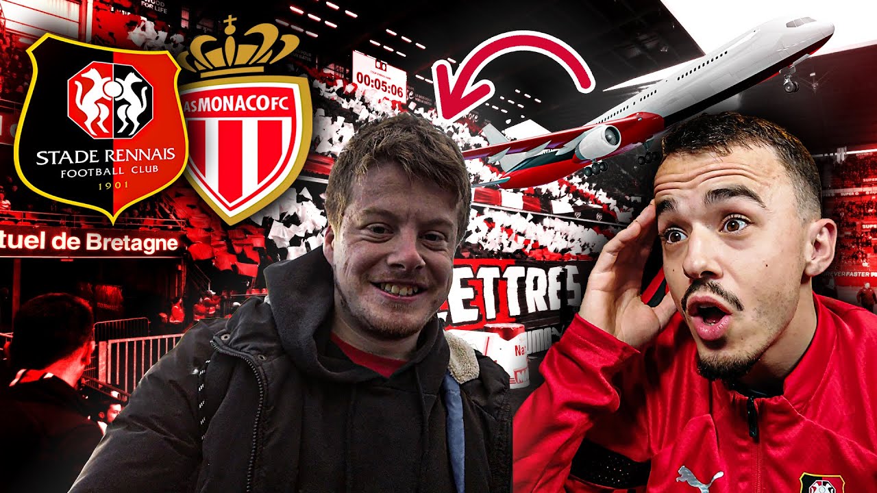 IL FAIT LE TOUR DU MONDE DES STADES ! RENNES - MONACO VLOG @Dropss_