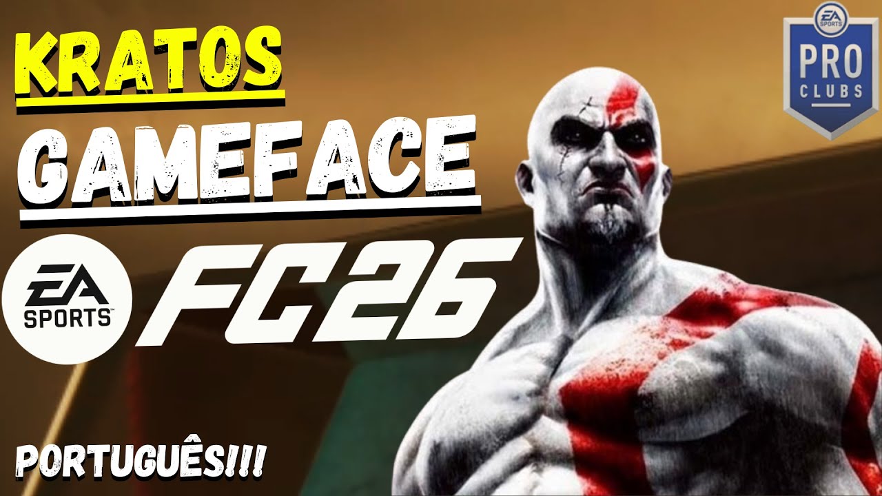 O Kratos no EA FC 26?! Veja como criar essa Game Face no Pro Clubs 😳⚔️ #63