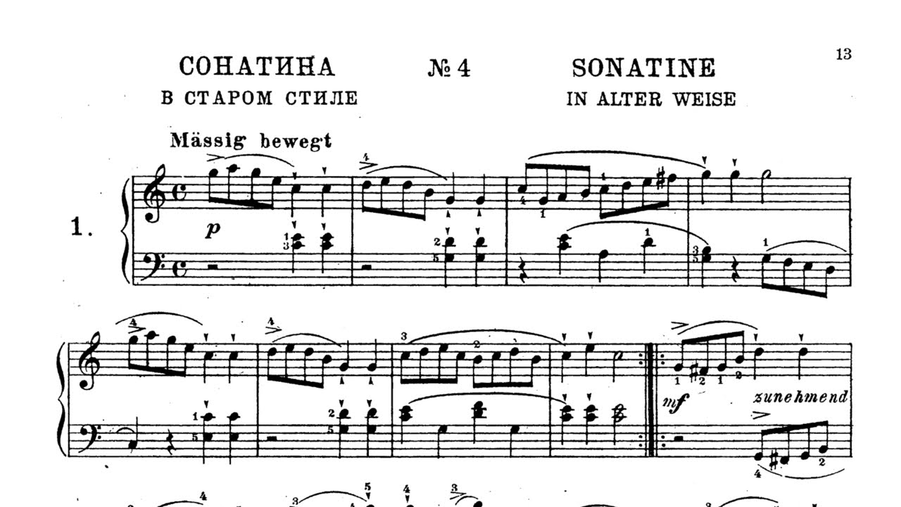 Sonatina Op.157 No.4 - Spindler/Nathan Gnewikow