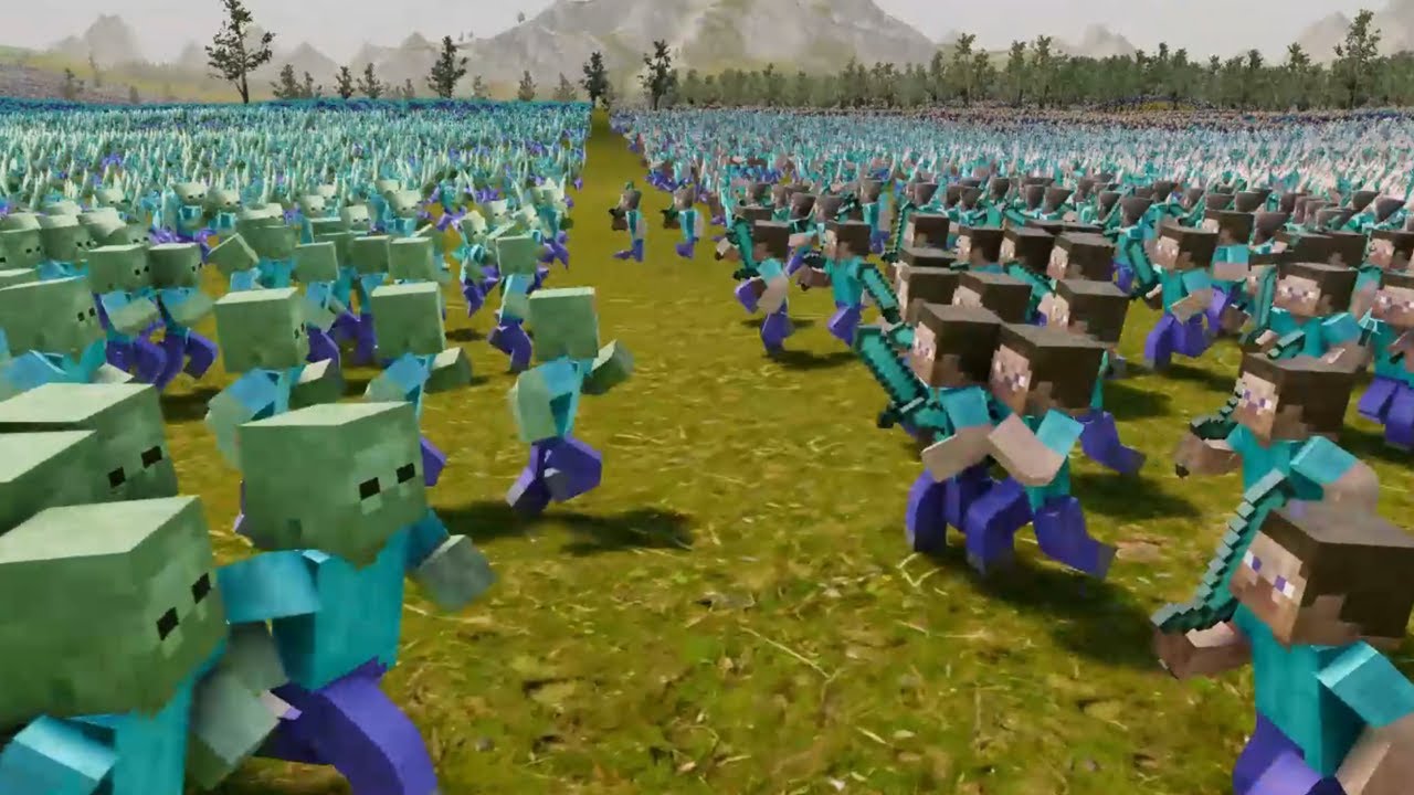 1000000 Minecraft Monsters vs 1000000 Minecraft Steve Ultimate Epic Battle Simulator 2 UEBS2