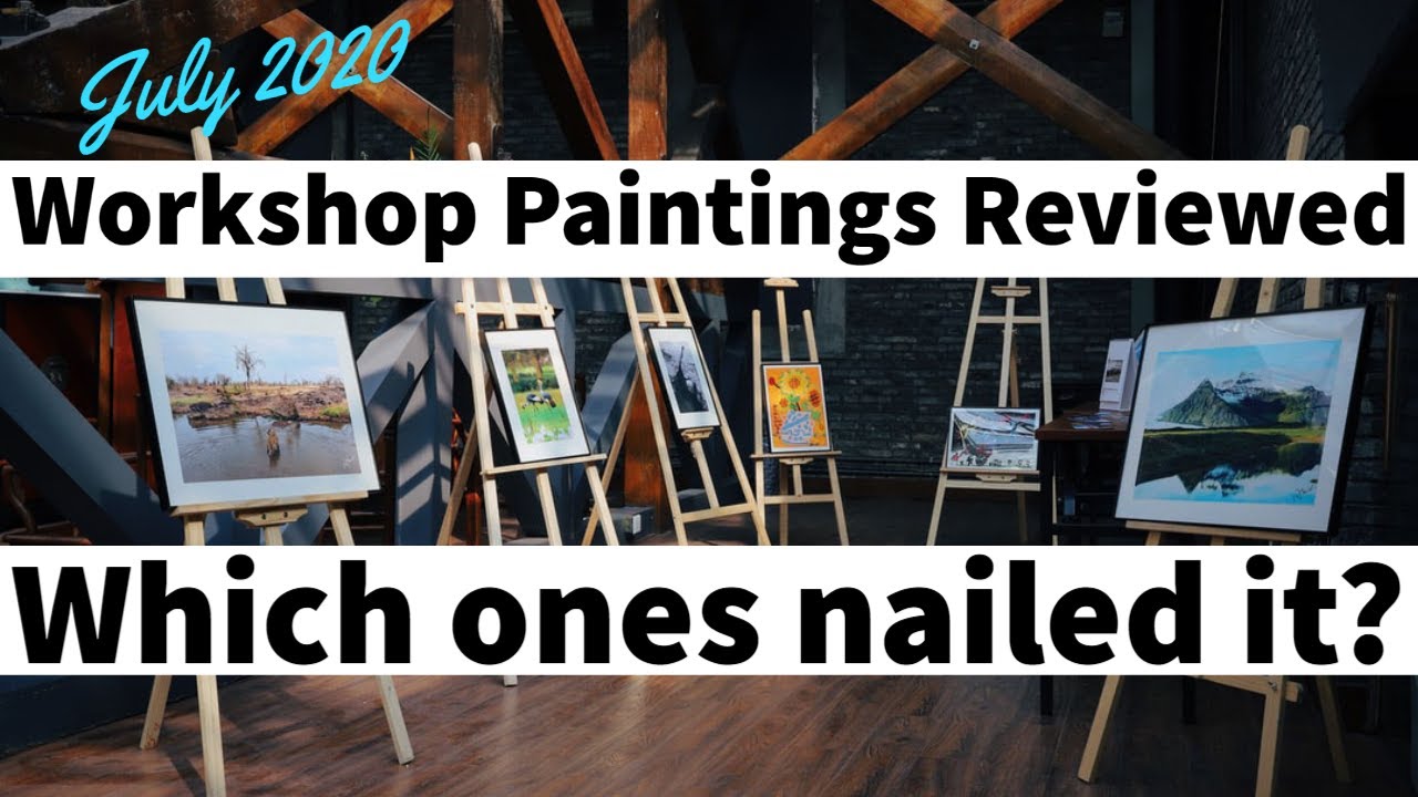 July 2020 Watercolor Workshop - Attendee Paintings Review by @timwilmot