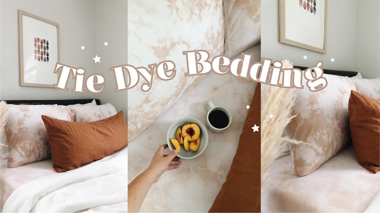 DIY Tie Dye Sheets // Purple Bedding // How To Tie Dye Bedding