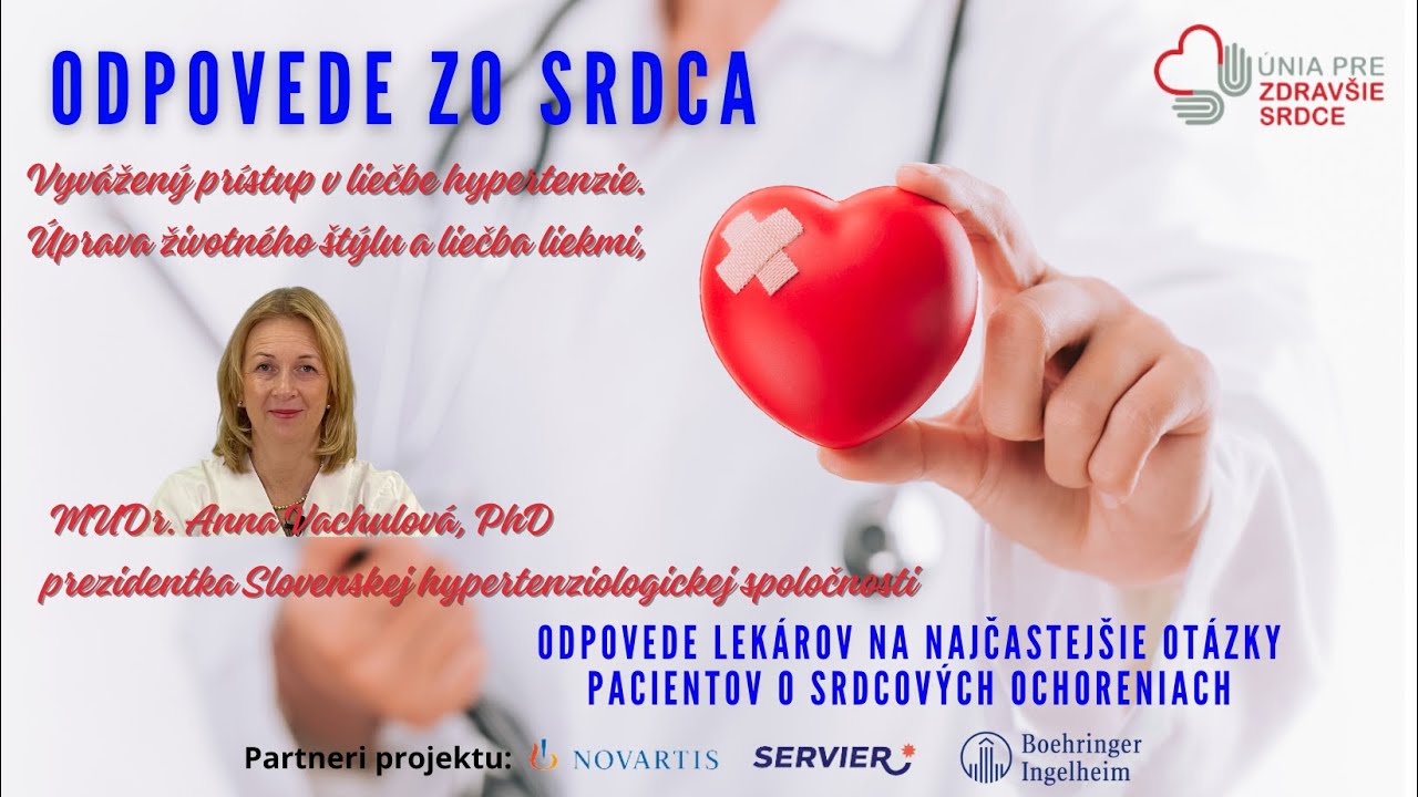 Vyvážený prístup k liečbe hypertenzie - odpovedá MUDr. Anna Vachulová, PhD, prezidentka SHS