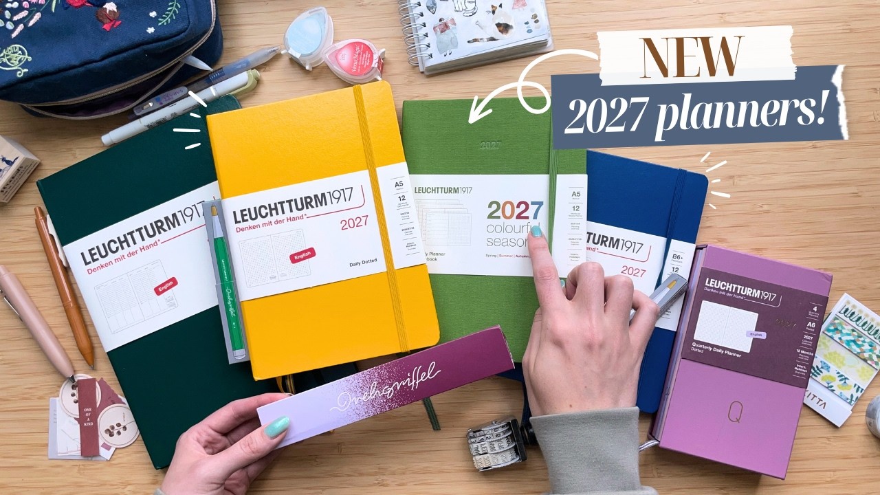 Сравнение планеров Leuchtturm1917 на 2027 год ✨ Квартальные, еженедельные и ежемесячные развороты...