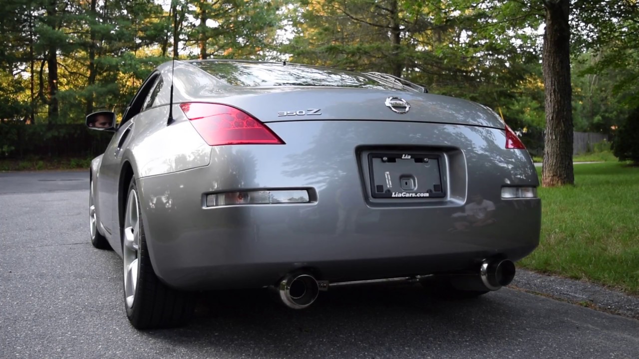 Nissan 350Z Exhaust Before & After Invidia N1