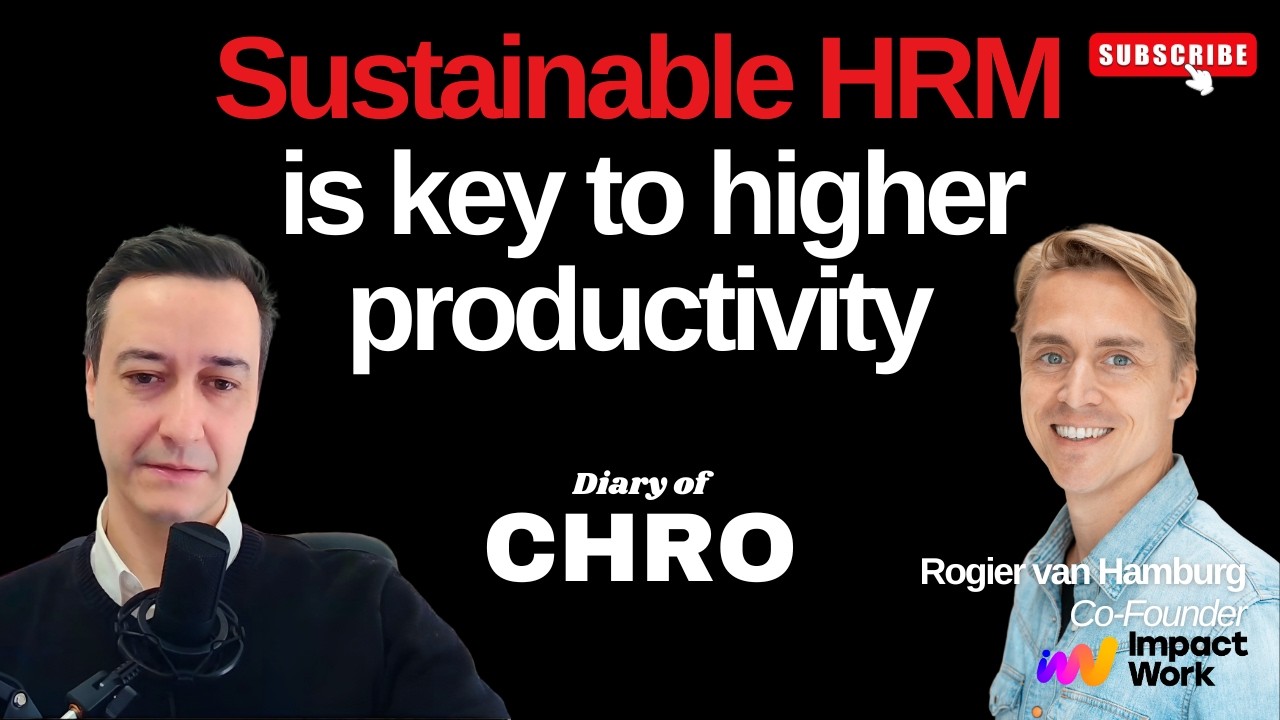 Sustainable HRM leads to Increased Productivity | Diary of a CHRO Ep25
