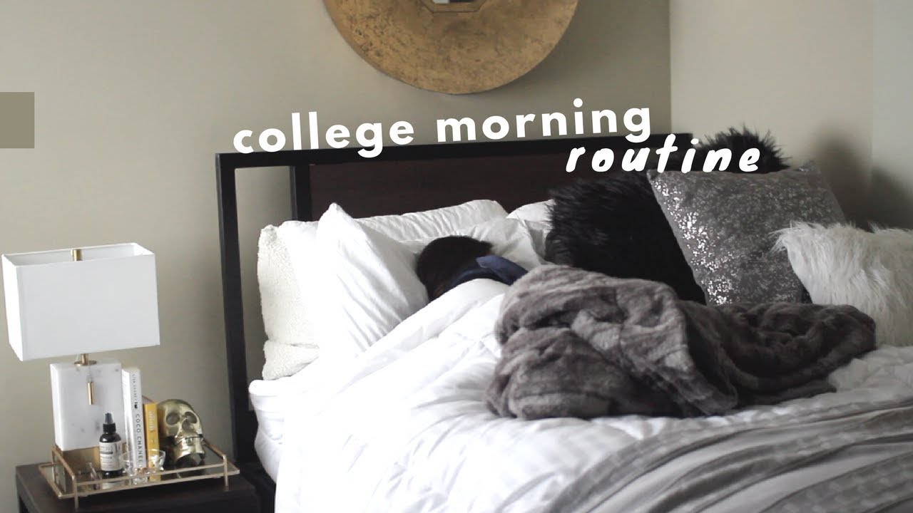 COLLEGE MORNING ROUTINE 2018 | organized + productive