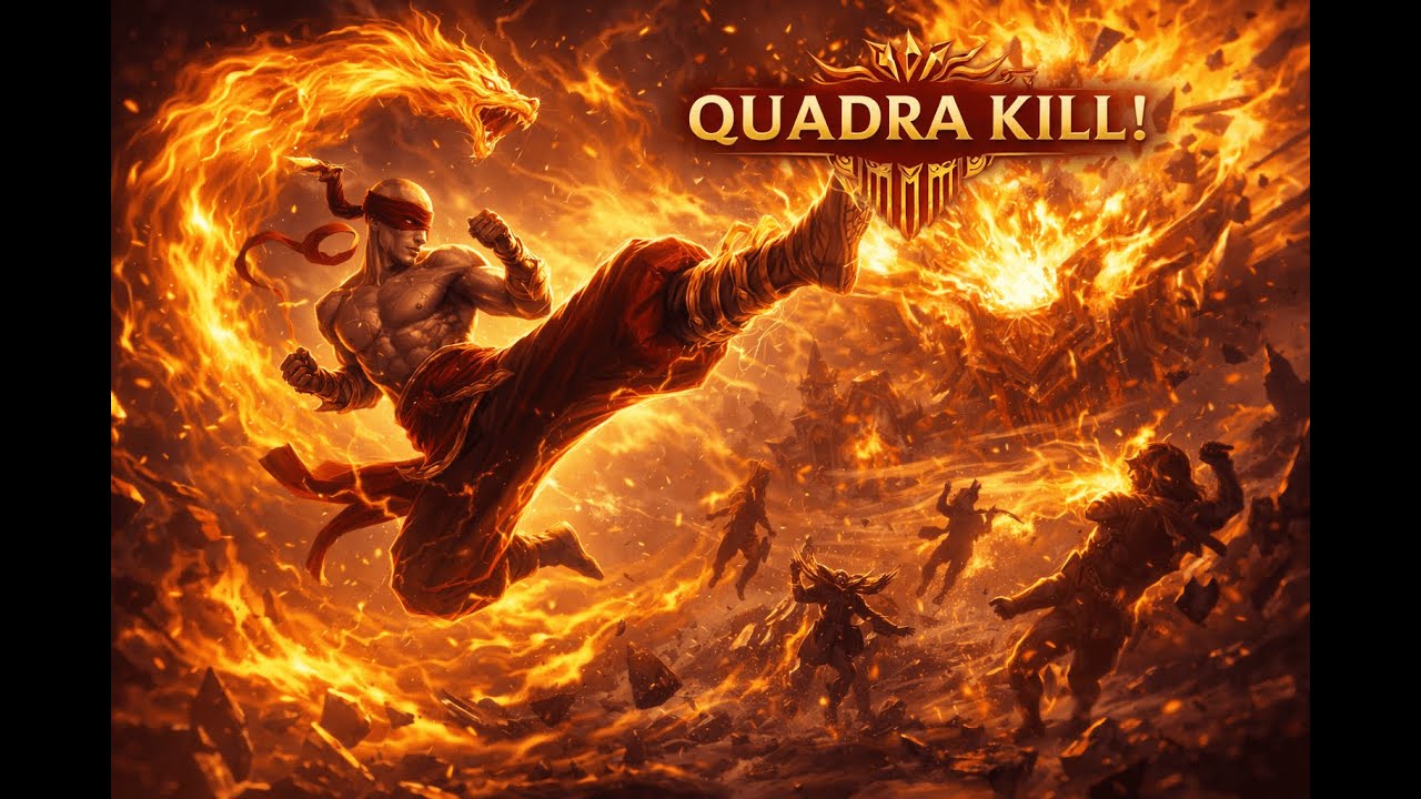 Lee sin es mi Campeón🦶 Quadra Kill - Road to ?