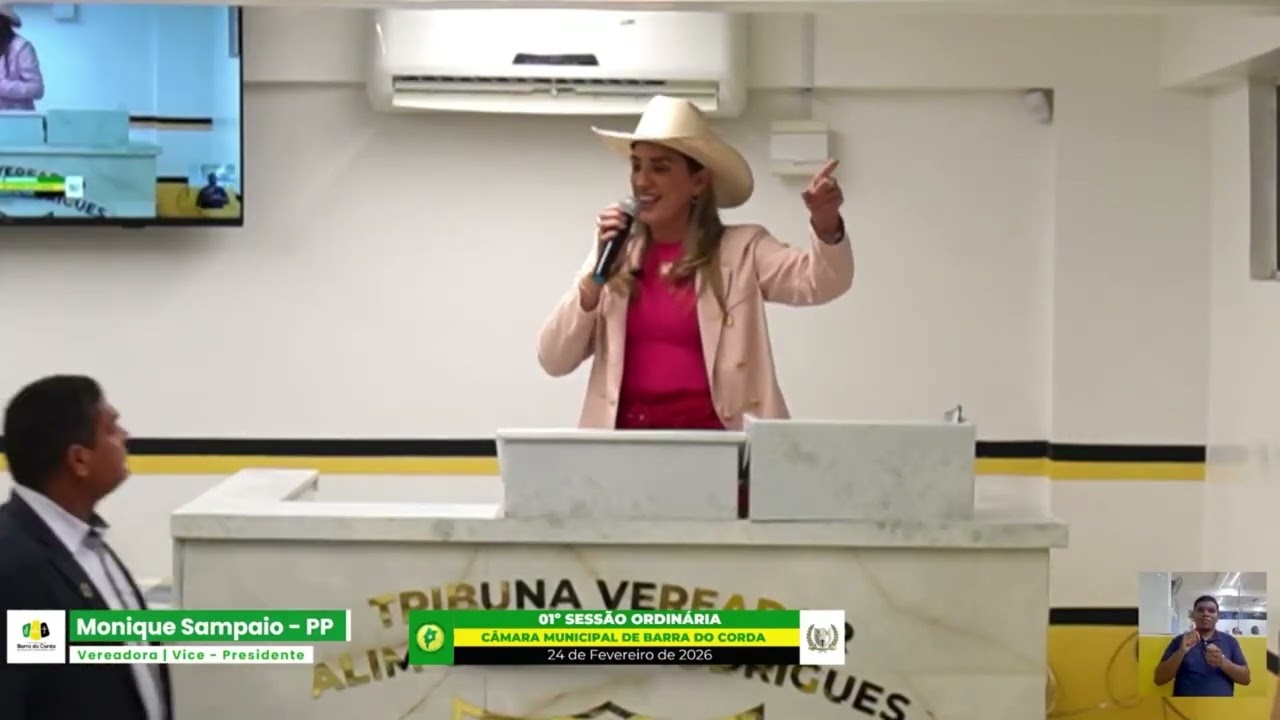 Discurso da vereadora Monique Sampaio 24/02/2026