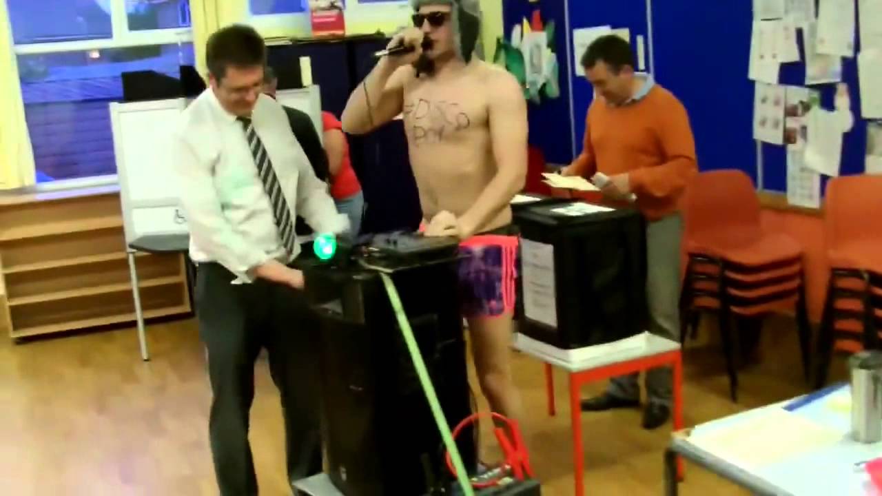 So Disco Boy went to vote today...