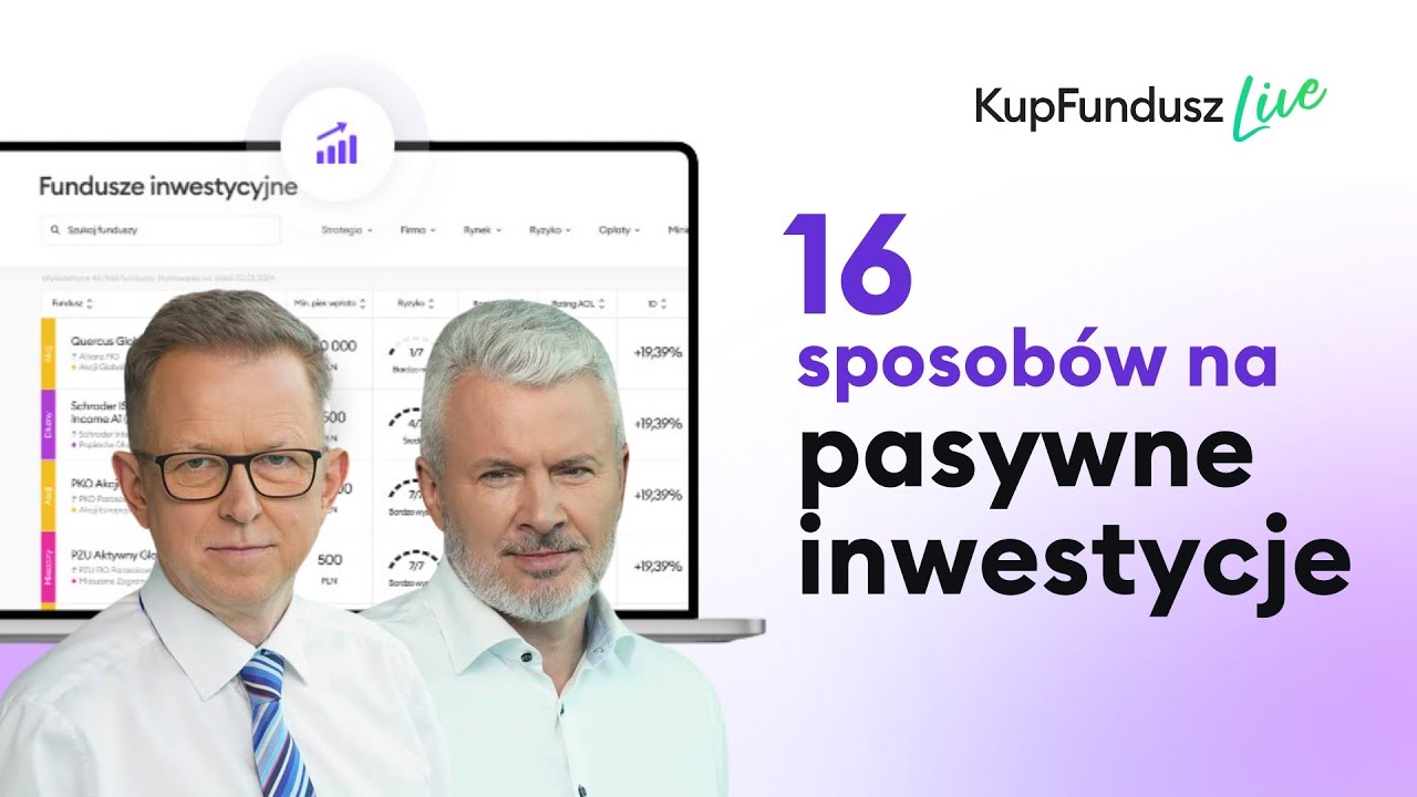16 sposobów na pasywne inwestycje. inPZU na KupFundusz.pl